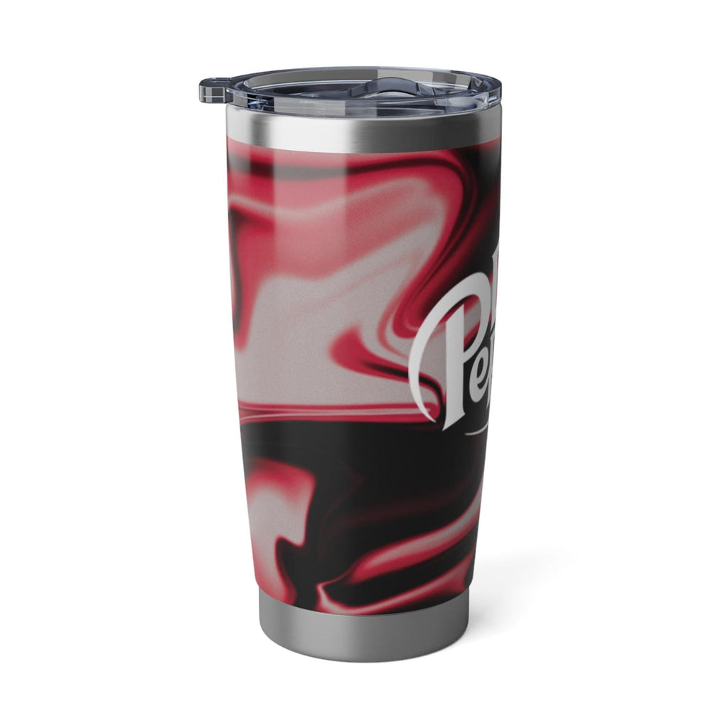 Dr Pepper Gradient Tumbler 20oz, Classic Soda Stainless Steel Cup, Black Red Insulated Travel Mug