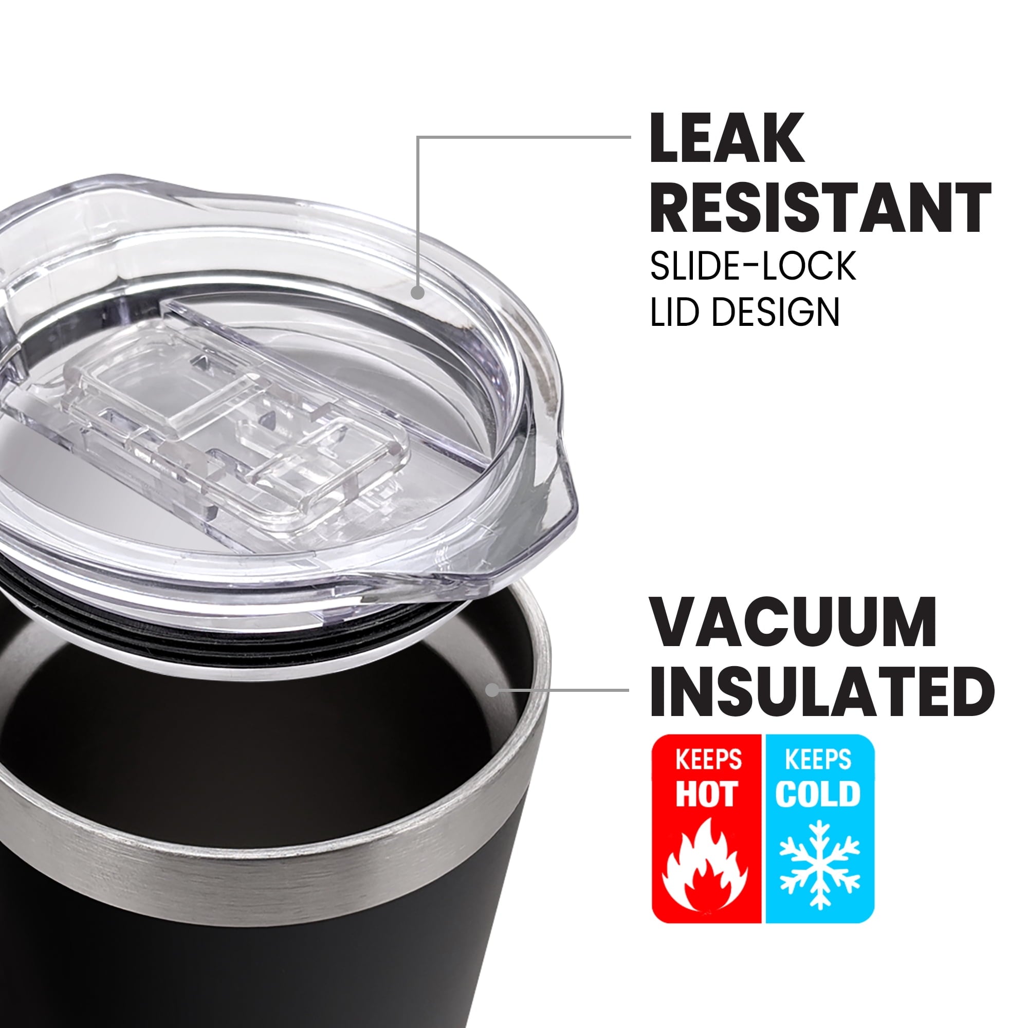 I Love Lucy Official Square Faces 20 oz Travel Tumbler, Stainless Steel, Vacuum Insulated with Leak Resistant Slide-Lock Lid