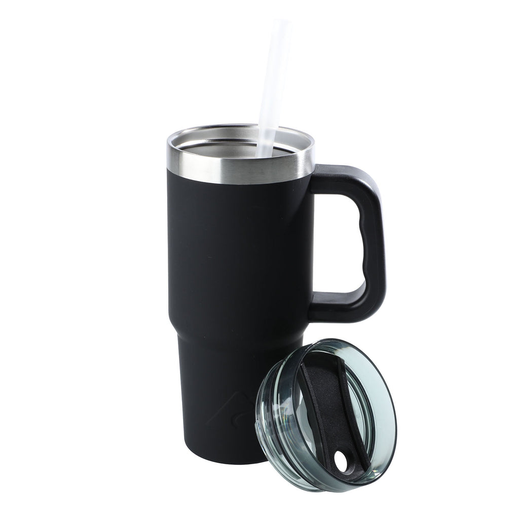 (6 pack) Ozark Trail 18 oz Stainless Steel Insulated Tumbler with Handle, Black