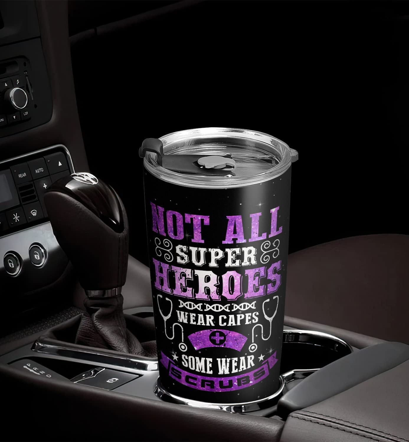 20oz Nurse Gifts for Women, Gifts for Nurse, Medical Assistant Gifts, Coffee Thermos for Women, Nurse Practitioner Gifts for Women Hero Nurse Tumbler Cup, Insulated Travel Coffee Mug with Lid