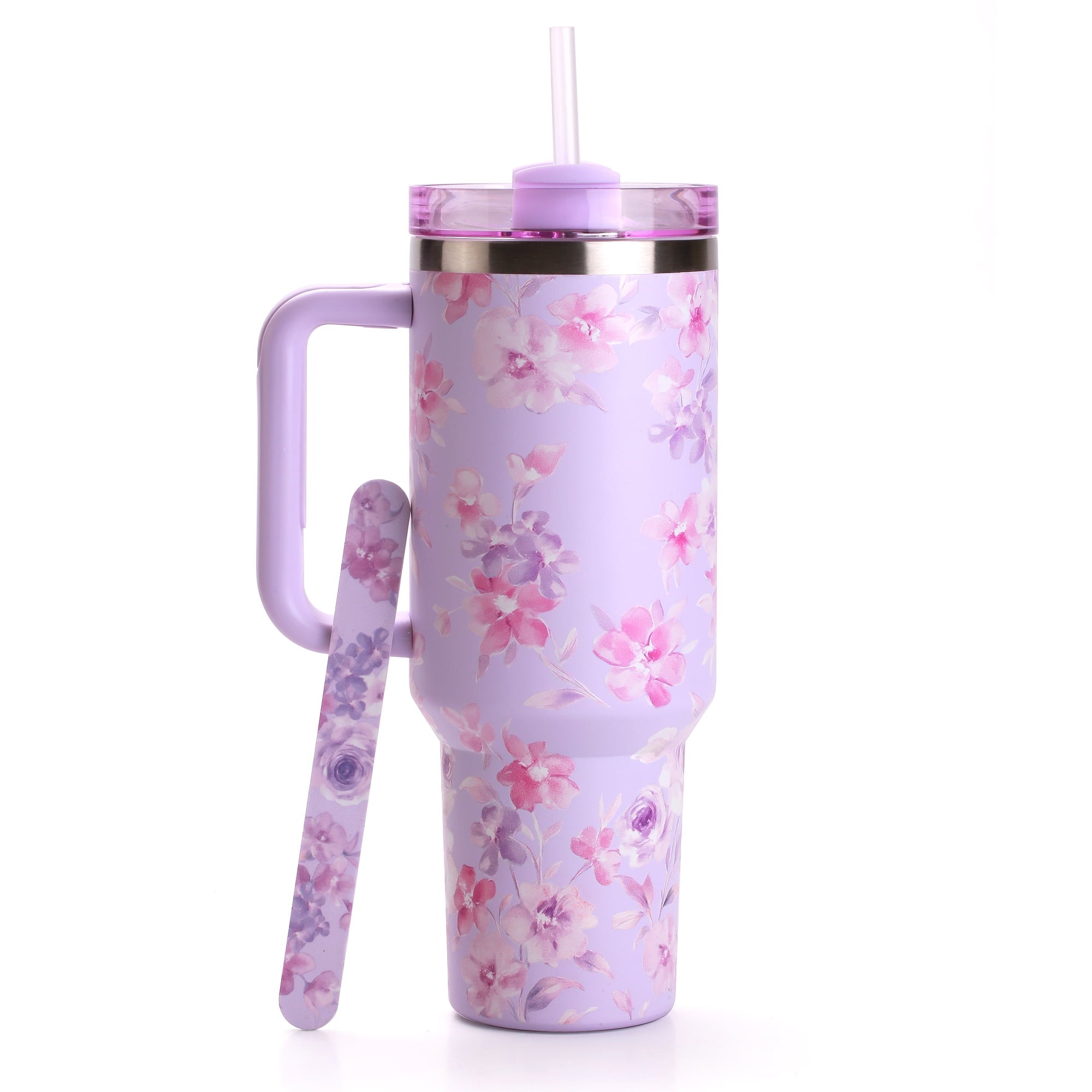 Hi Peach Layne 40oz Purple Beauty Insulated Tumbler with Nail File