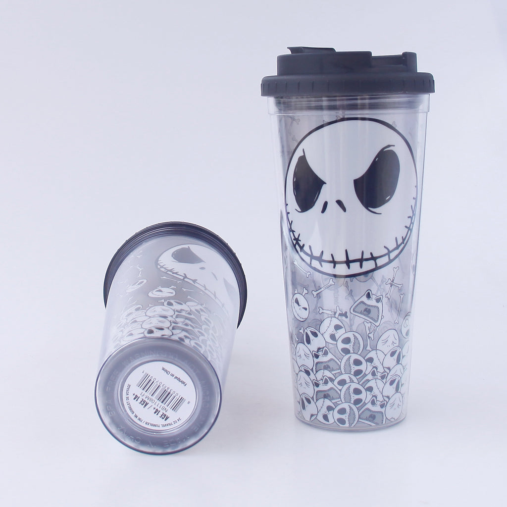 Disney The Nightmare Before Christmas Jack And Skulls Plastic Travel Tumbler