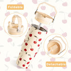 Cherry Tumbler, Cherry Gifts for Women 30 oz Tumbler with Handle and Flip Straw Stainless Steel Insulated Cup Travel Mug Water Bottle