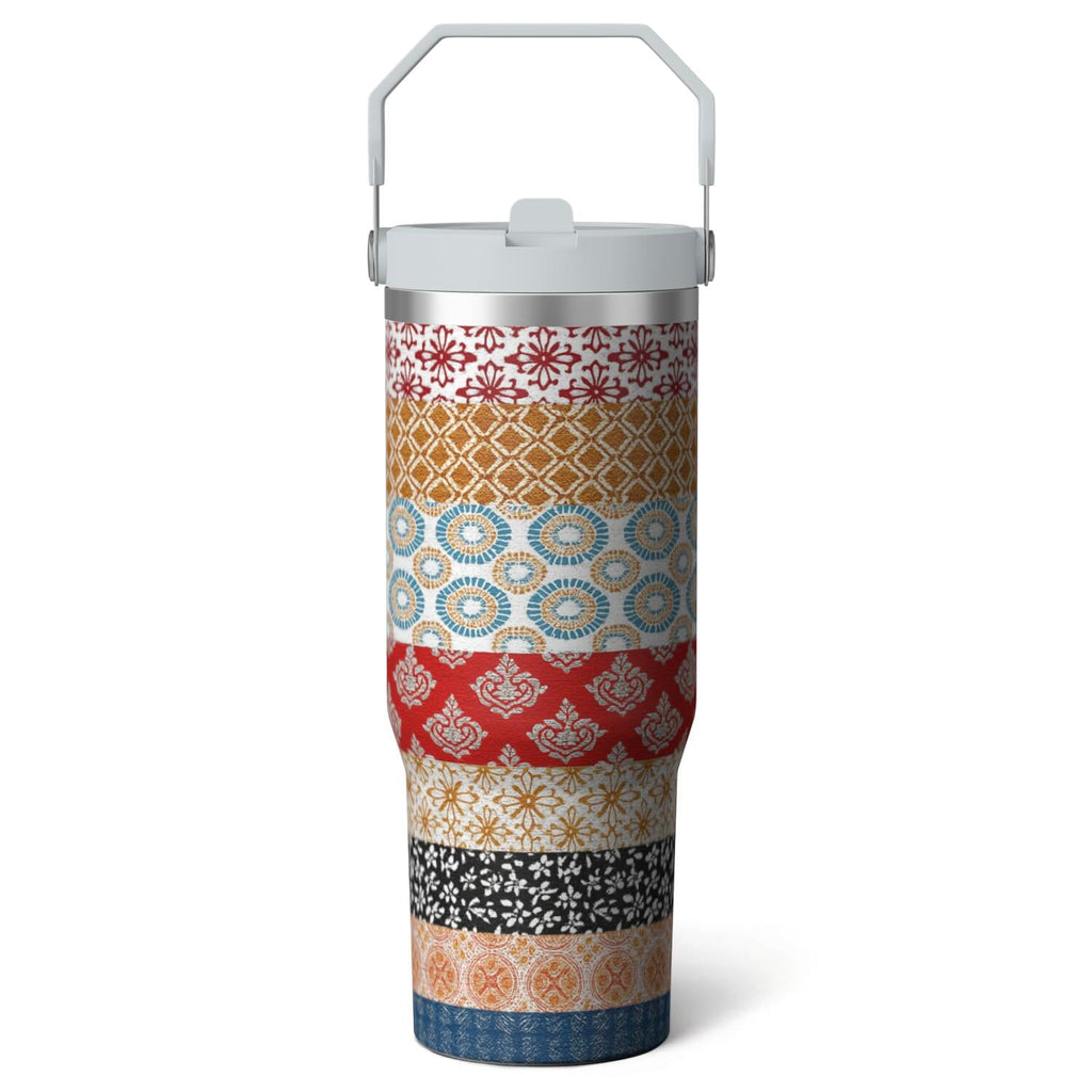 1pc shark 30oz Tumbler with Straw & Handle - Insulated Stainless Steel Cup | Holiday Gift for Man Women (Christmas, Valentine's, Birthday) - Insulated Tumbler