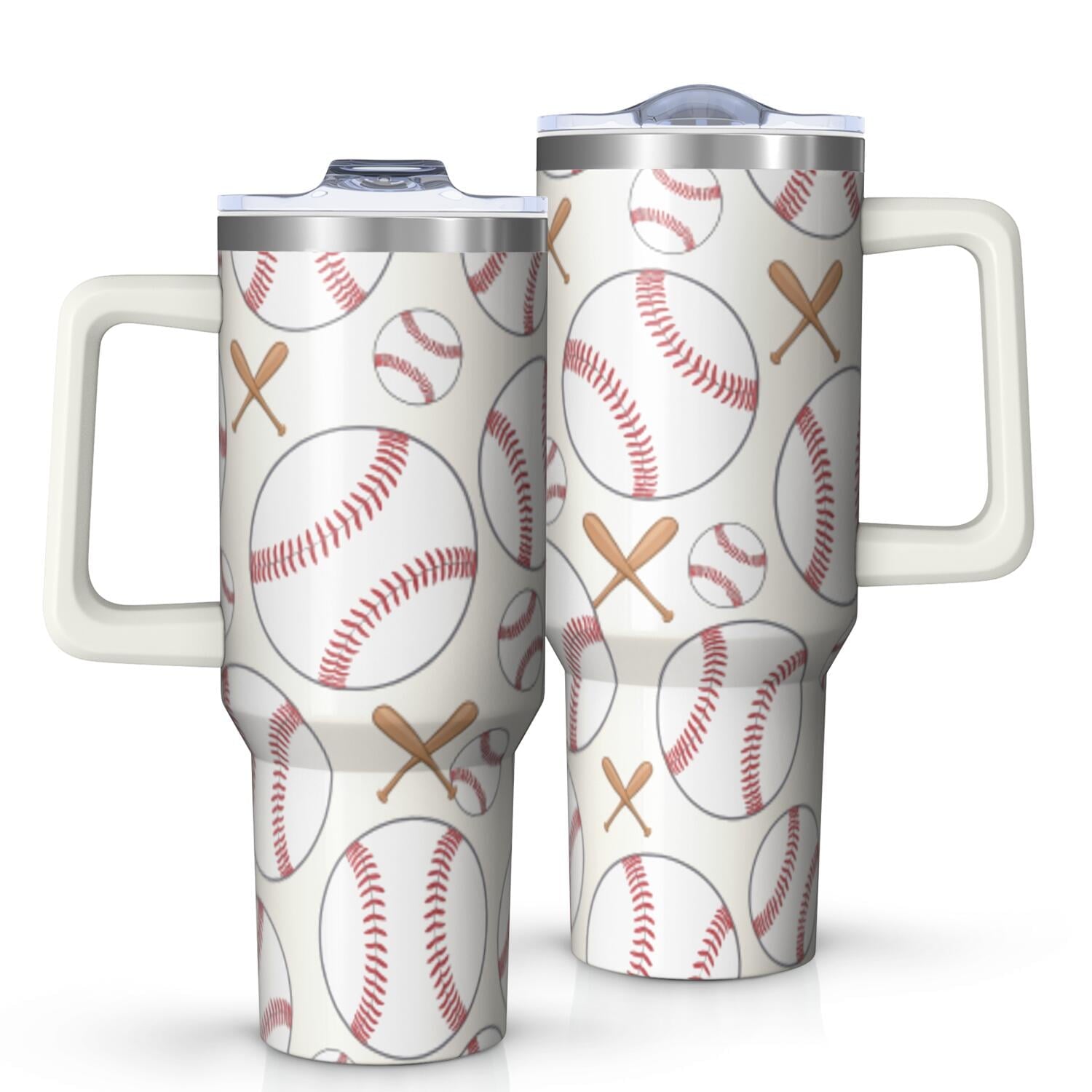 1pc nutcracker 40oz Tumbler with Straw & Handle - Insulated Stainless Steel Cup | Holiday Gift for Man Women (Christmas, Valentine's, Birthday) - Tumbler