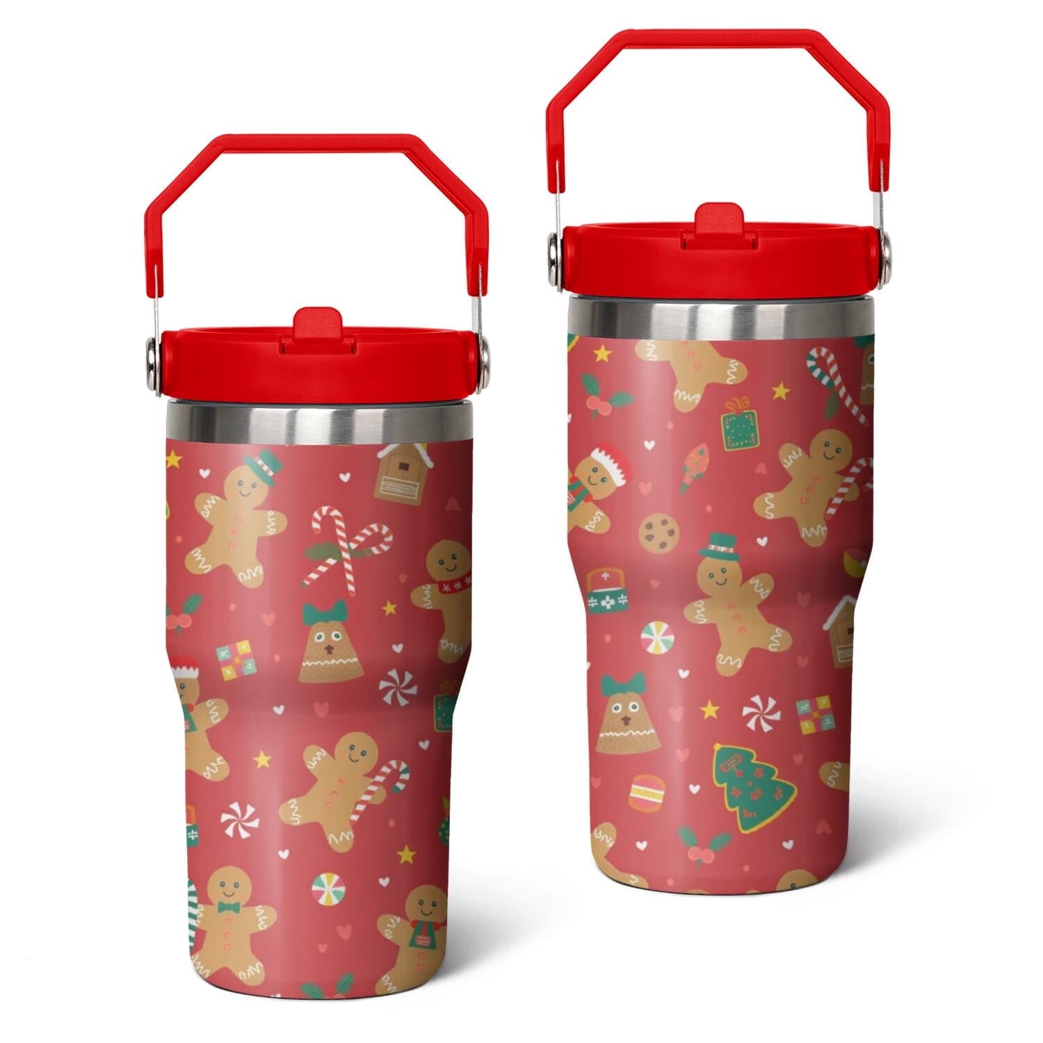 20 Oz Tumbler Christmas Tree Gift Tumbler with Lid and Straw, Birthday Gift Cup for Friend Women Men Coffee Travel Mug Thanksgiving Day Halloween Christmas Gift Water Bottle - Tumbler