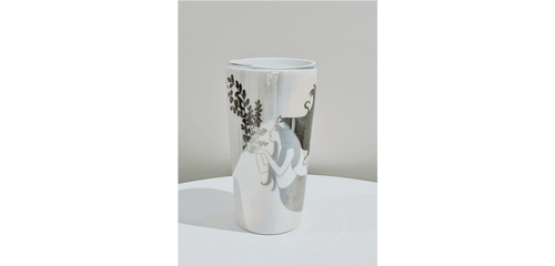 2021 Starbucks Iridescent Siren Ceramic Tumbler w/ Lid - Limited Edition
