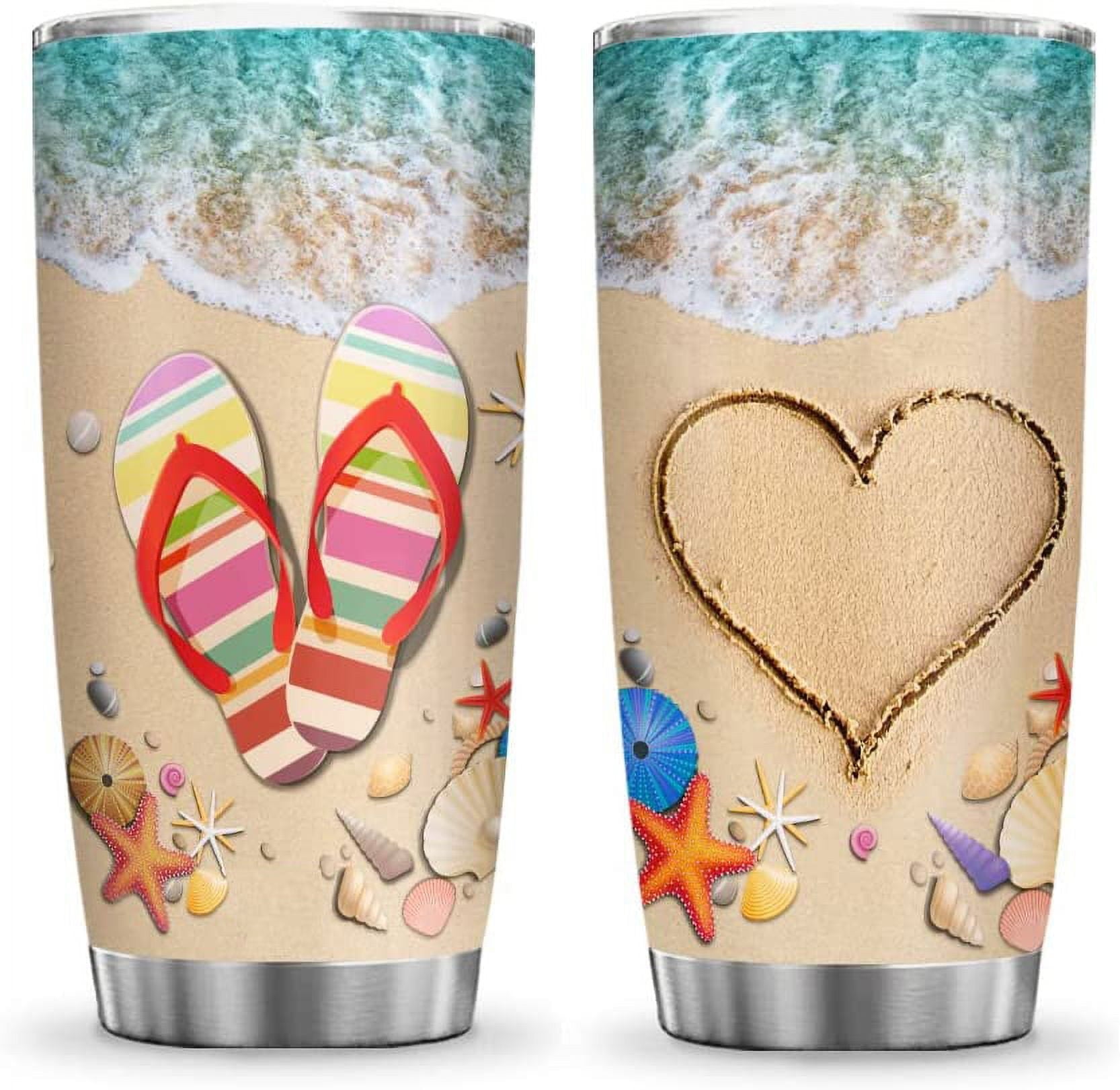 20oz Gifts for Women, Men, Valentines Day Gifts for Her, Him, Inspirational Gifts for Friends, Travel Camper Van, Blue Retro Hippie Van Tumbler Cup, Insulated Travel Coffee Mug with Lid - Insulated Tumbler
