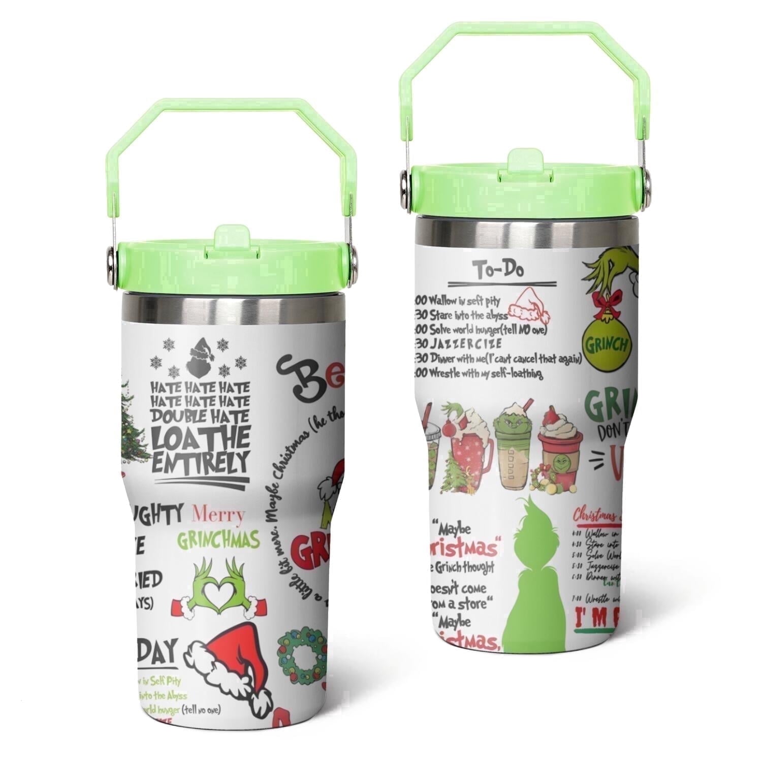 20oz Stainless Steel Tumbler with Lid and Straw,Spill Proof  Travel Cup Double Wall Vacuum Insulated Coffee Mug with Top Handle Crimson - Insulated Tumbler