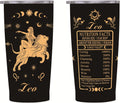 20oz Leo Constellations Tumbler Double Wall Vacuum Insulated Mugs, Mens Women Zodiac Coffee Wine Water Sublimation Mugs Car Cup Gifts