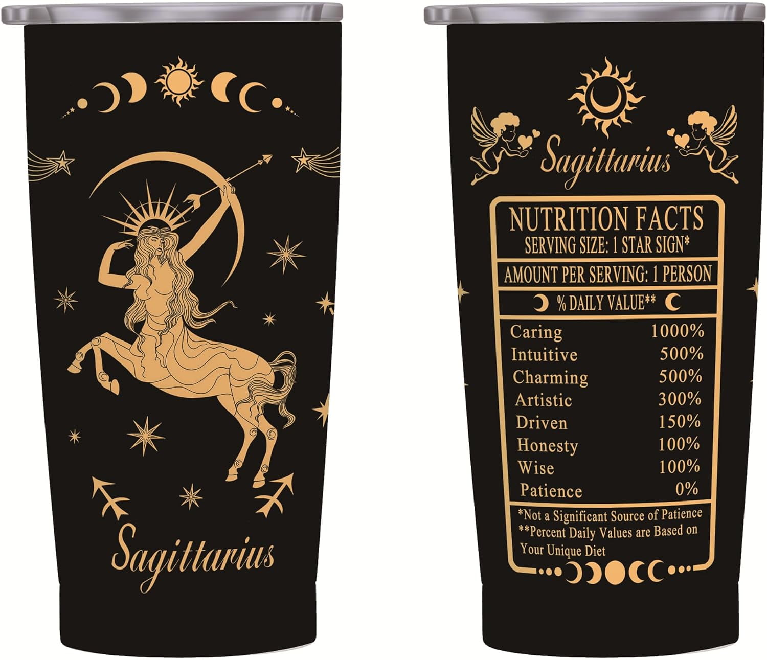 20oz Leo Constellations Tumbler Double Wall Vacuum Insulated Mugs, Mens Women Zodiac Coffee Wine Water Sublimation Mugs Car Cup Gifts - Insulated Tumbler