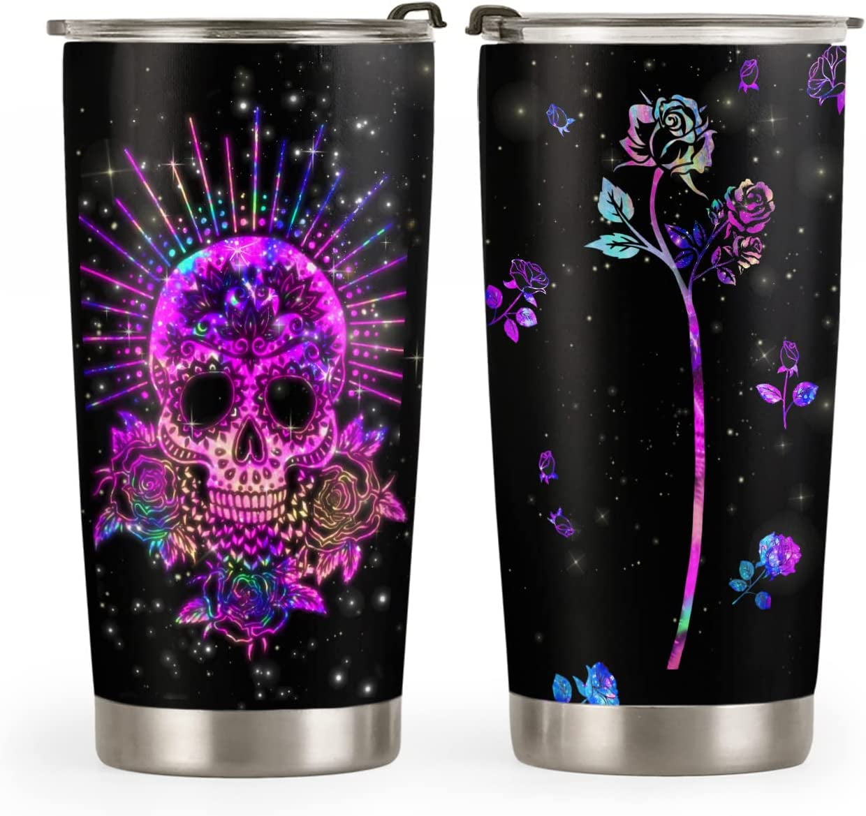 20oz Pink Jewelry Butterfly Gifts for Women, Wife, Mom, Daughter, Valentines Day Gifts for Her, Coffee Thermos Gifts, Cute Gifts, Awesome Mom Tumbler Cup, Insulated Travel Coffee Mug with Lid - Insulated Tumbler