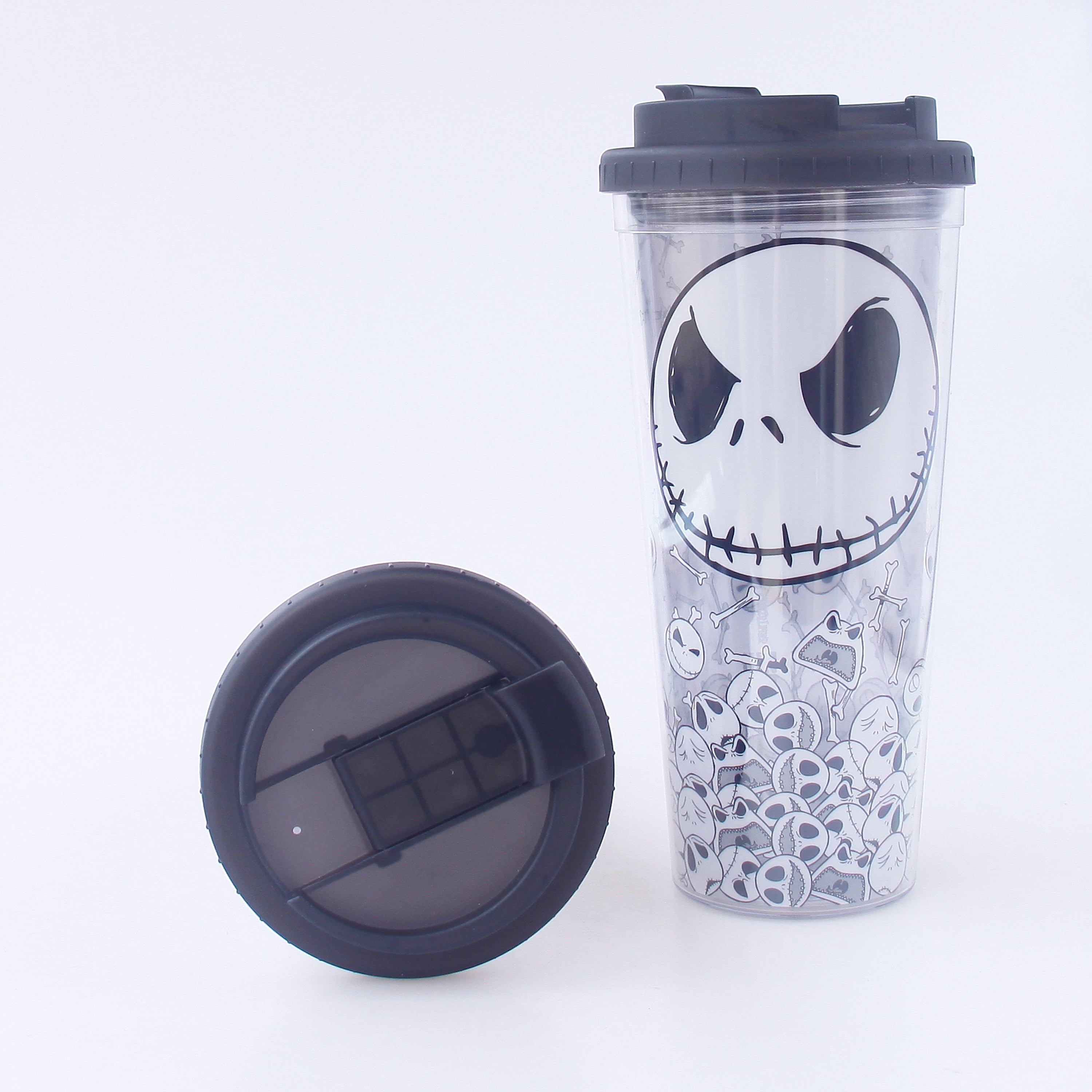 Disney The Nightmare Before Christmas Jack And Skulls Plastic Travel Tumbler