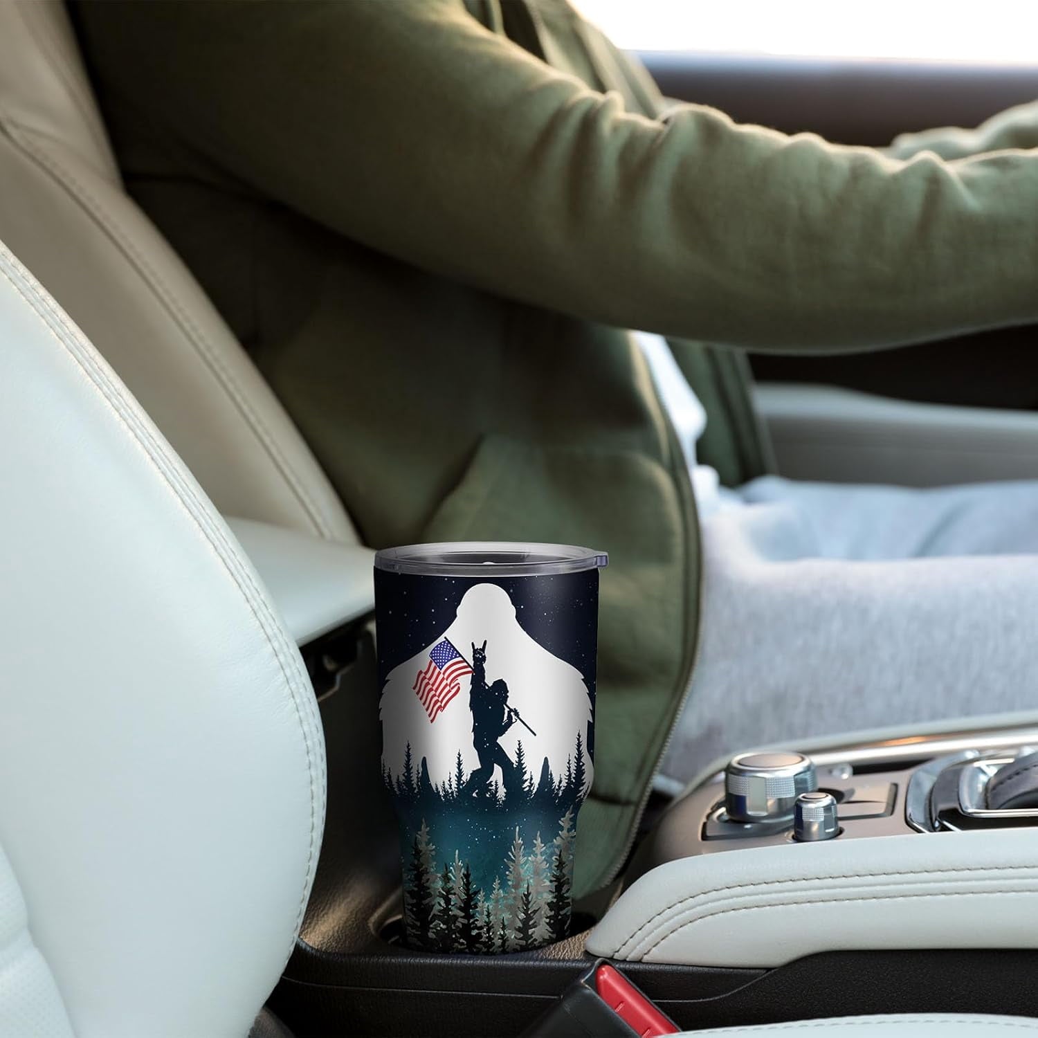 Bigfoot Gifts - Bigfoot Tumbler, Sasquatch Gifts, Big Foot Sasquatch Gifts, Big foot Gifts for Men Women, Gifts for Bigfoot Lovers, 30oz Tumbler with Lid