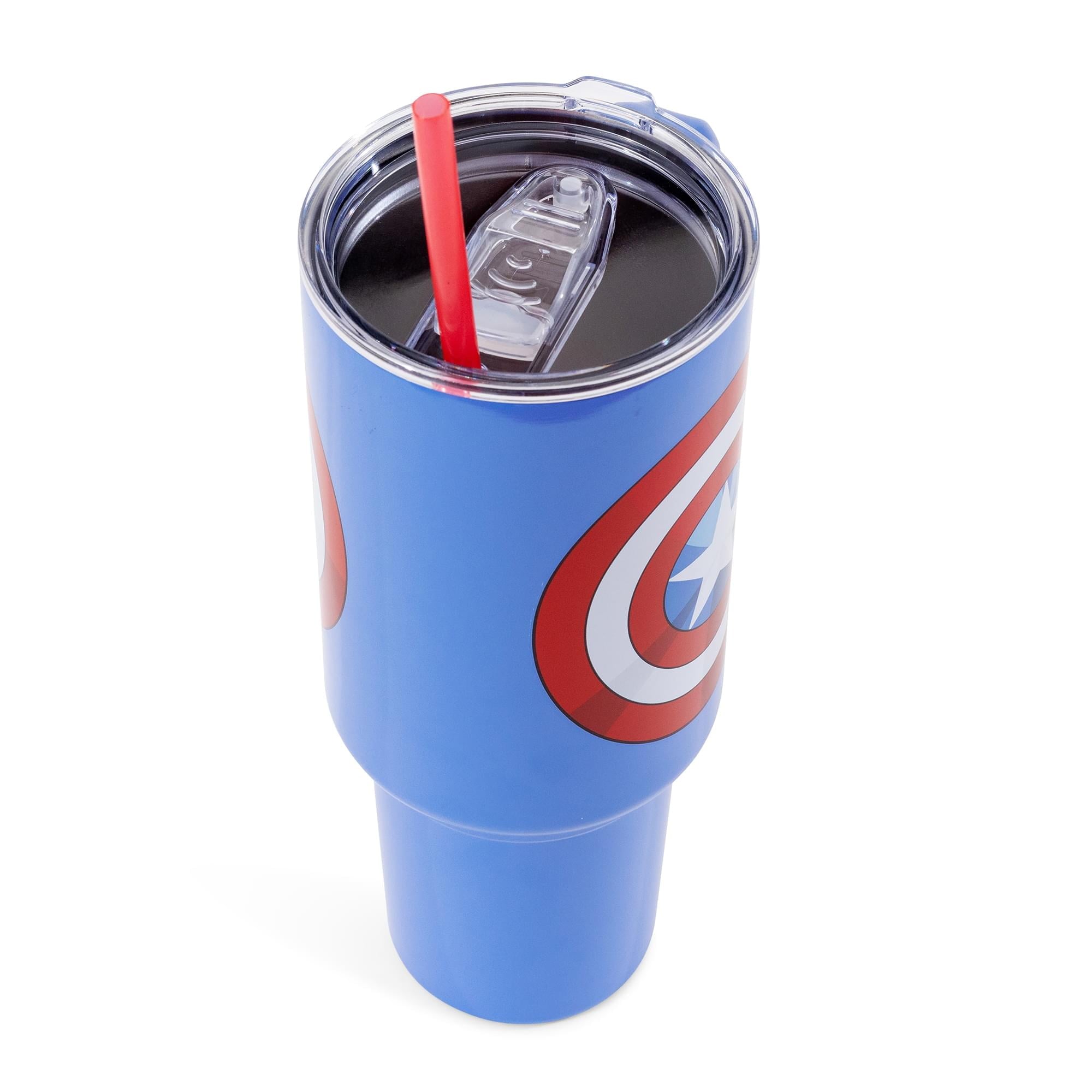 Marvel Comics Captain America 40-Ounce Stainless Steel Tumbler With Handle