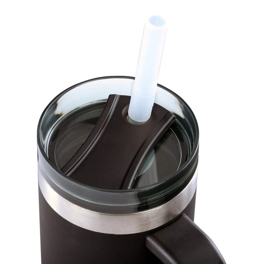 (6 pack) Ozark Trail 18 oz Stainless Steel Insulated Tumbler with Handle, Black