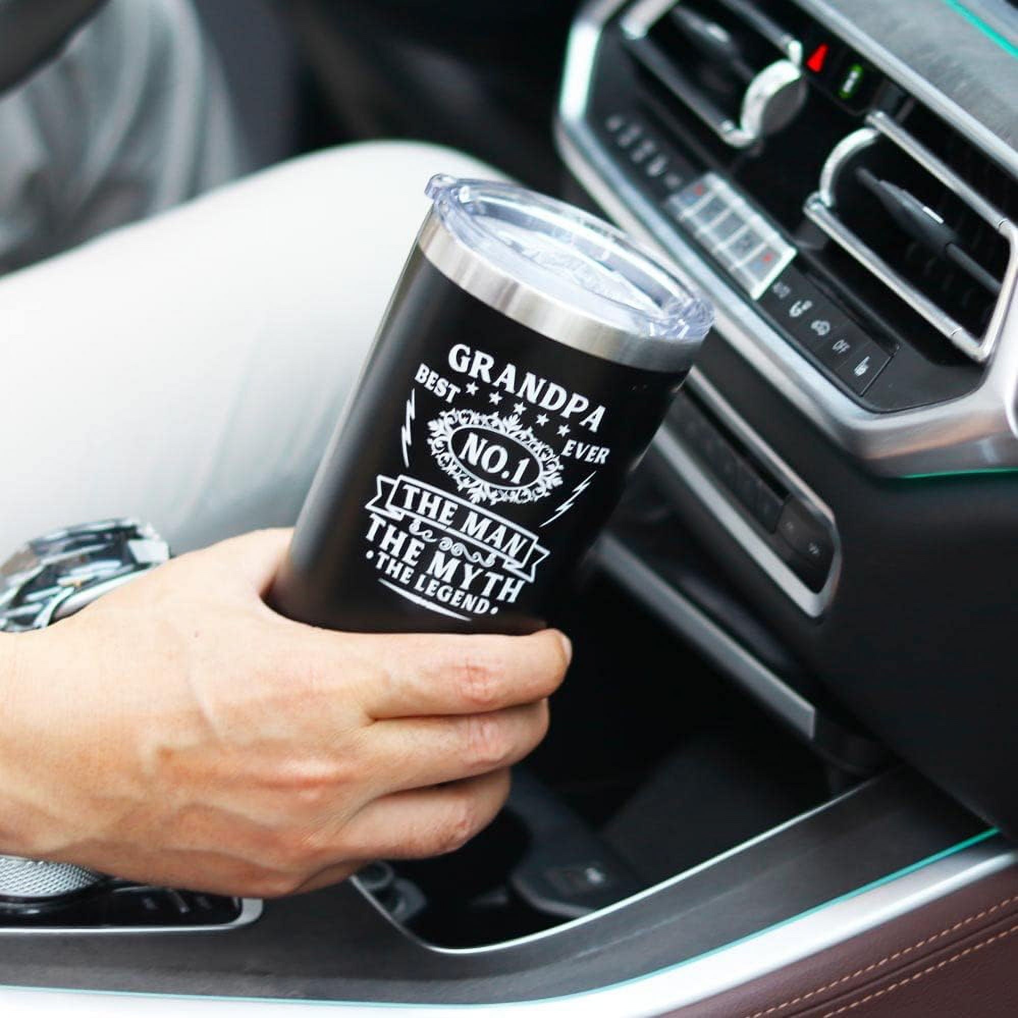 Gifts for Grandpa Gifts Tumbler, Best Grandpa Gifts from Grandchildren Grandkids - Best Grandpa Ever Gifts, 1 Grandpa Cup, Grandfather Gifts from Granddaughter Grandson Coffee Mug, 20oz