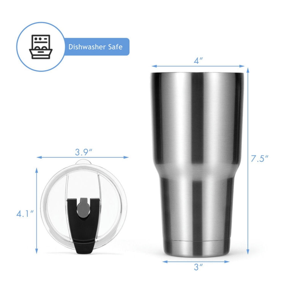 Topcobe 30oz Stainless Steel Tumbler Cup Double Wall Vacuum Insulated Mug with Lid for Home Kitchen Dorm