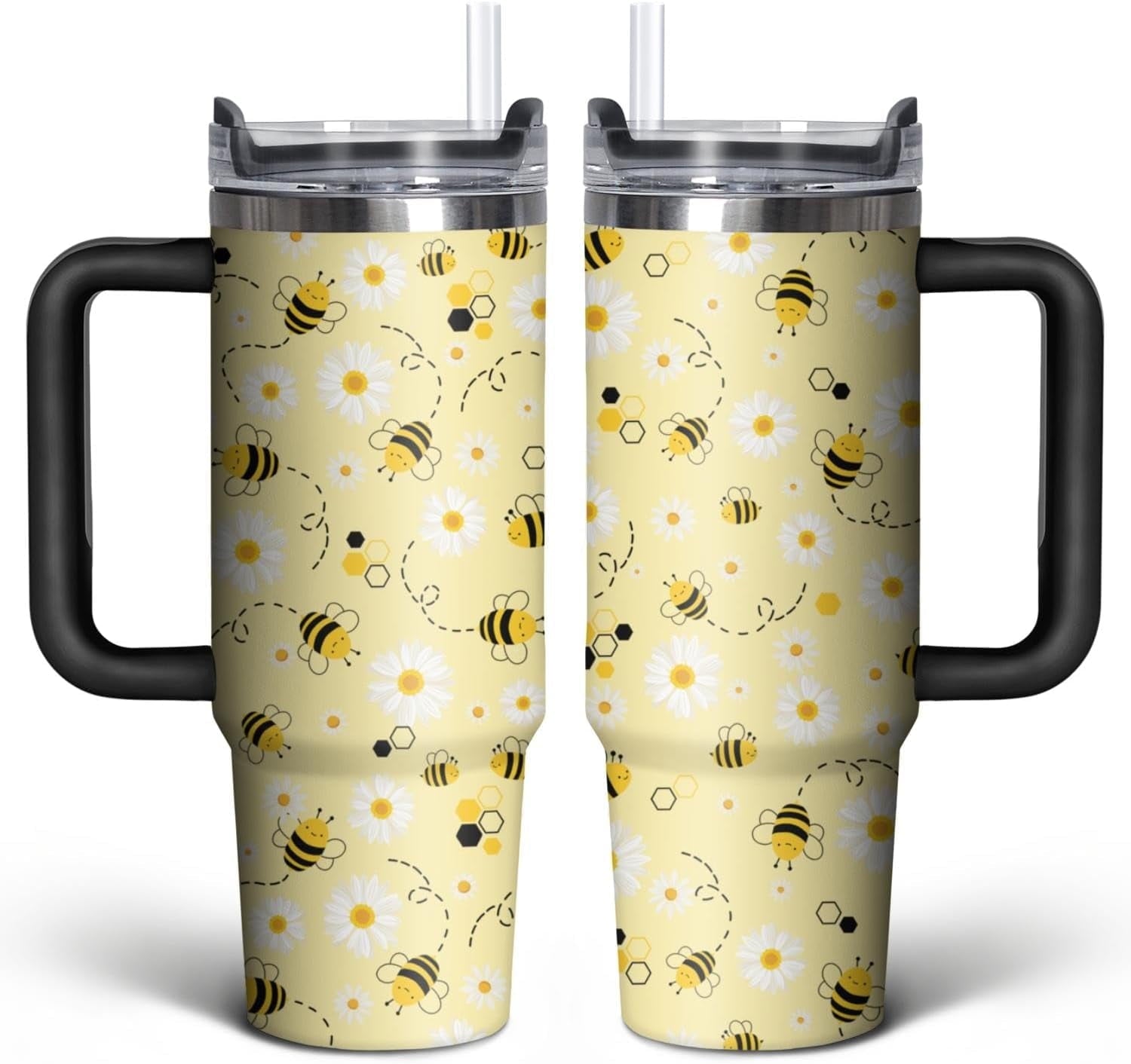 Football Lover Gift 30 oz Flip Straw Tumbler with Top Handle Football Pattern BPA-Free Leak Proof Stainless Steel Insulated Vacuum Flip Top Water Bottle for Sporting Working - Insulated Tumbler