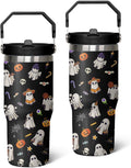 40 oz Tumbler with Handle and Straw 40 oz Butterfly Cup Insulated Stainless Steel Coffee Travel Mug Spill Proof Leak Proof Slim 40oz Tumbler with Handle Butterfly Decor Stuff Gifts for Women - Insulated Tumbler