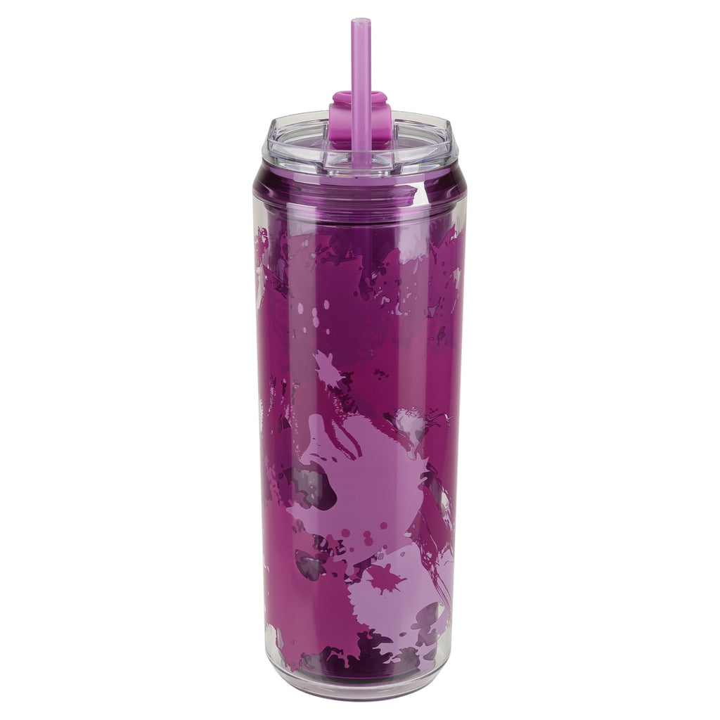 Cool Gear 3-Pack Modern Tumbler with Reusable Straw | Dishwasher Safe, Cup Holder Friendly, Spillproof, Double-Wall Insulated Travel Tumbler | Printed Variety Pack