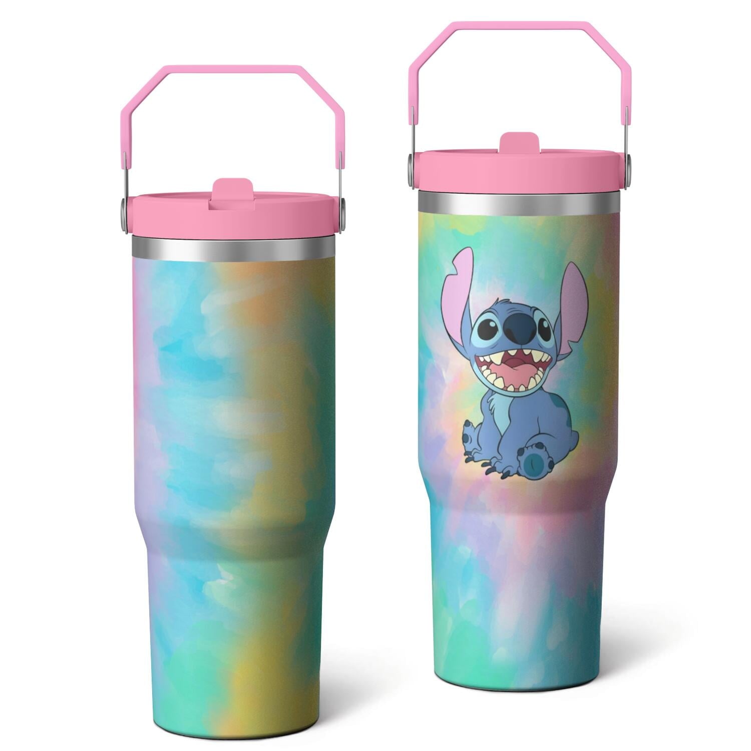 30oz Cartoon Movie Stainless Steel Tumbler with Lid and Straw,Spill Proof Cartoon Travel Cup for Cartoon Lovers,Double Wall Vacuum Insulated Coffee Mug with Top Handle Blue - Tumbler