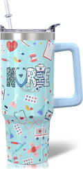 30oz Stainless Steel Sea Turtle Tumbler with Lid and Straw - Ocean Insulated Turtle Cup for Women''s Gifts - Insulated Tumbler