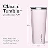 Corkcicle Classic 24 oz Holiday Triple-Insulated Stainless Steel Tumbler-Powder Puff