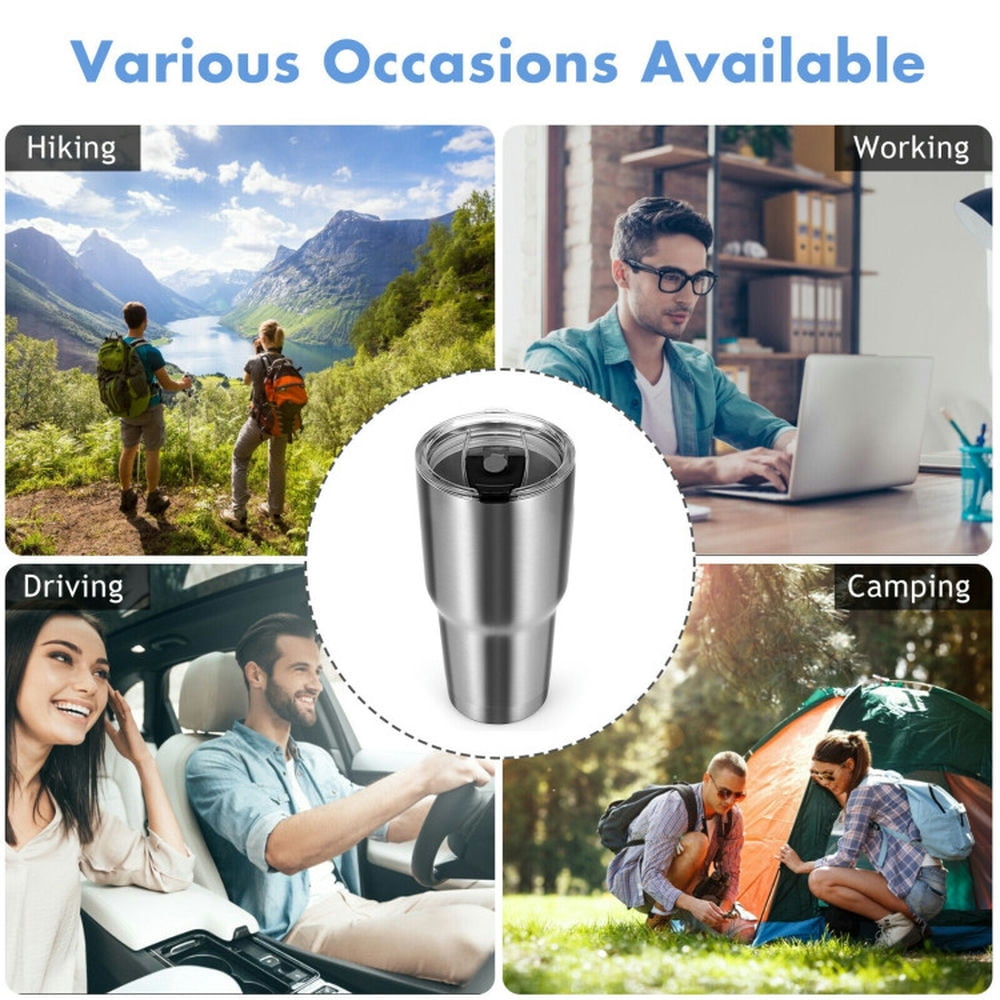 YYAo 30oz Stainless Steel Tumbler Cup Double Wall Vacuum Insulated Mug with Lid