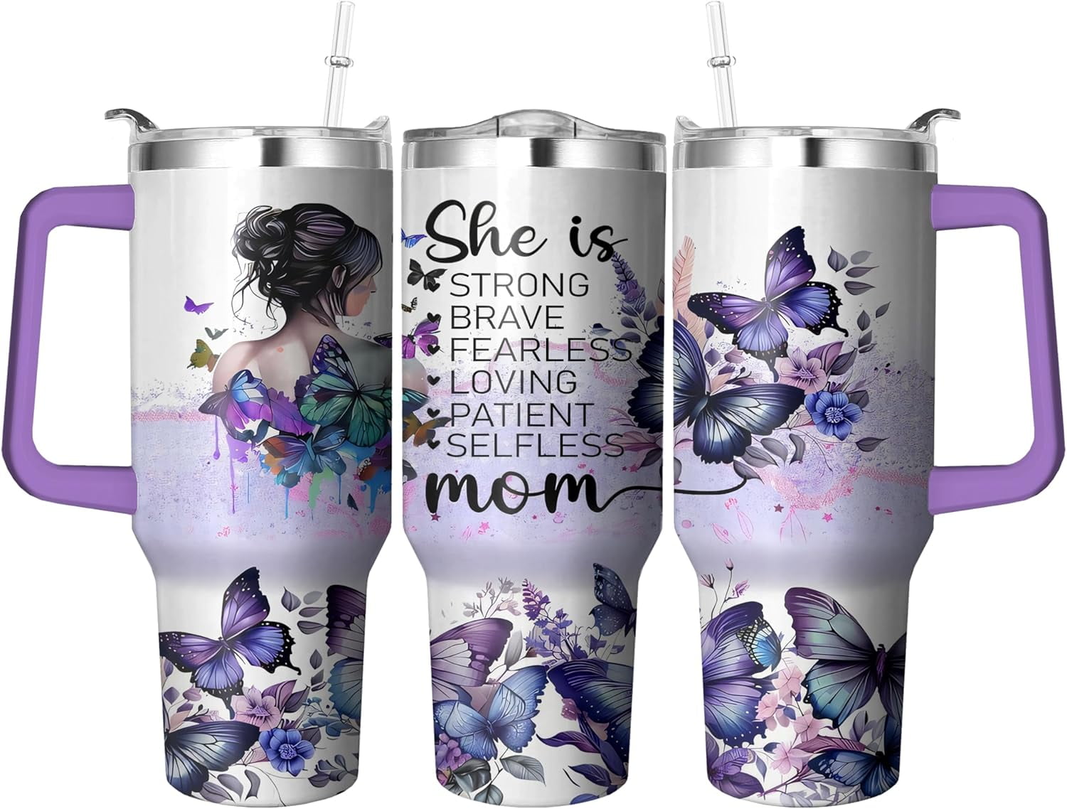 40 Oz Horse Tumbler with Straw and Handle, Double Wall Stainless Steel Horse Mugs for Horse Lovers, Horse Gifts for Women Insulated Horse Cups, 40 Oz Horse Coffee Cup Gifts for Horse Lovers Women - Insulated Tumbler