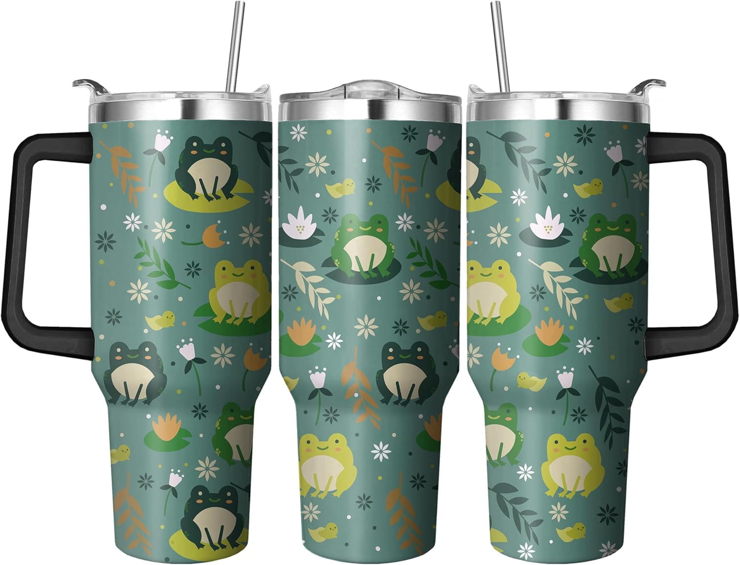 40 Oz Horse Tumbler with Straw and Handle, Double Wall Stainless Steel Horse Mugs for Horse Lovers, Horse Gifts for Women Insulated Horse Cups, 40 Oz Horse Coffee Cup Gifts for Horse Lovers Women - Insulated Tumbler