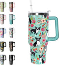 40 oz Tumbler with Handle and Straw Leak Proof Tumbler 40 oz Insulated Cup with Handle Hummingbird Coffee Travel Mug 40 oz Hummingbird Tumbler with Handle Hummingbird Gifts for Women - Tumbler