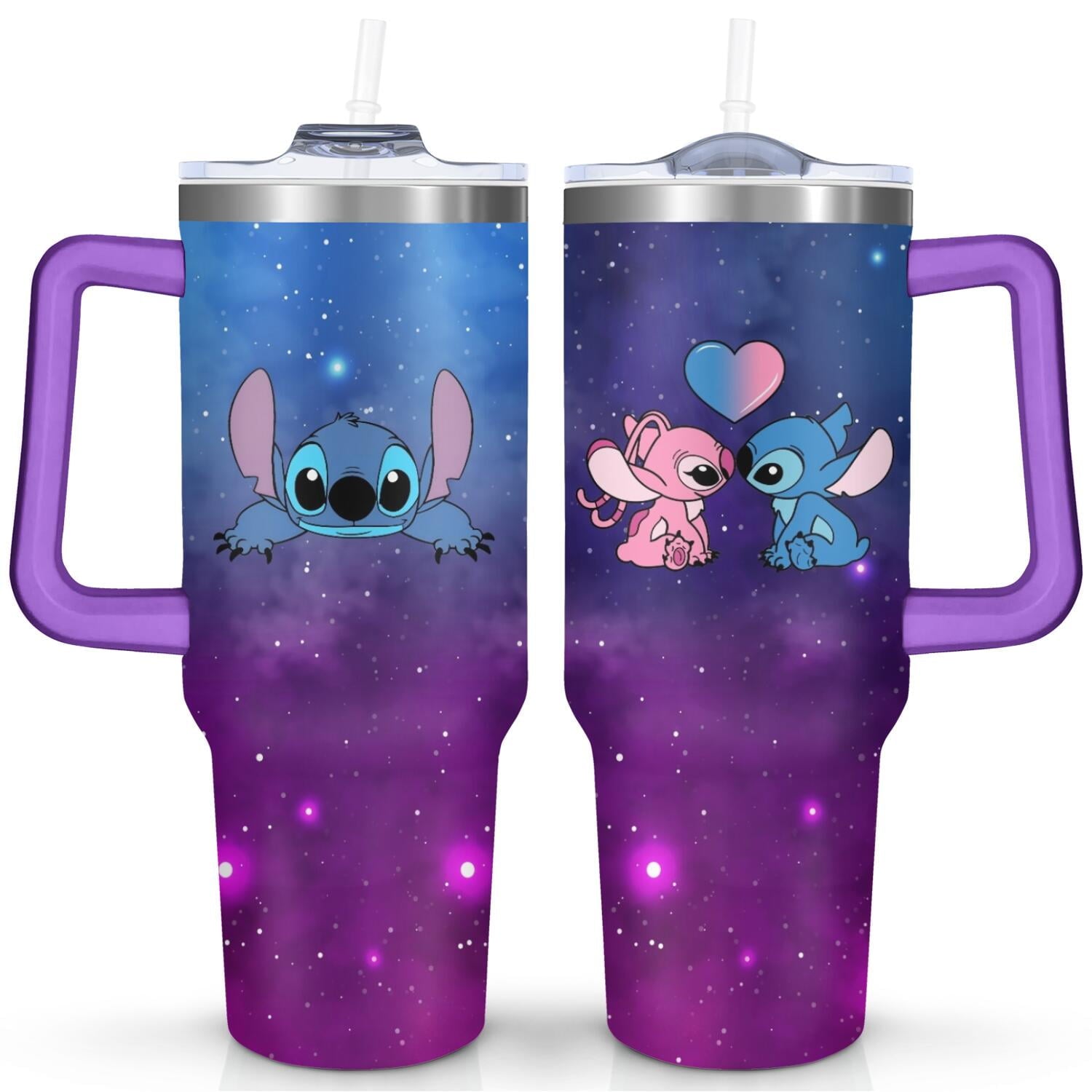 40oz Cartoon Movie Stainless Steel Tumbler with Lid and Straw,Spill Proof Cartoon Travel Cup for Cartoon Lovers Double Wall Vacuum Insulated Coffee Mug with Handle Greenish-blue - Tumbler