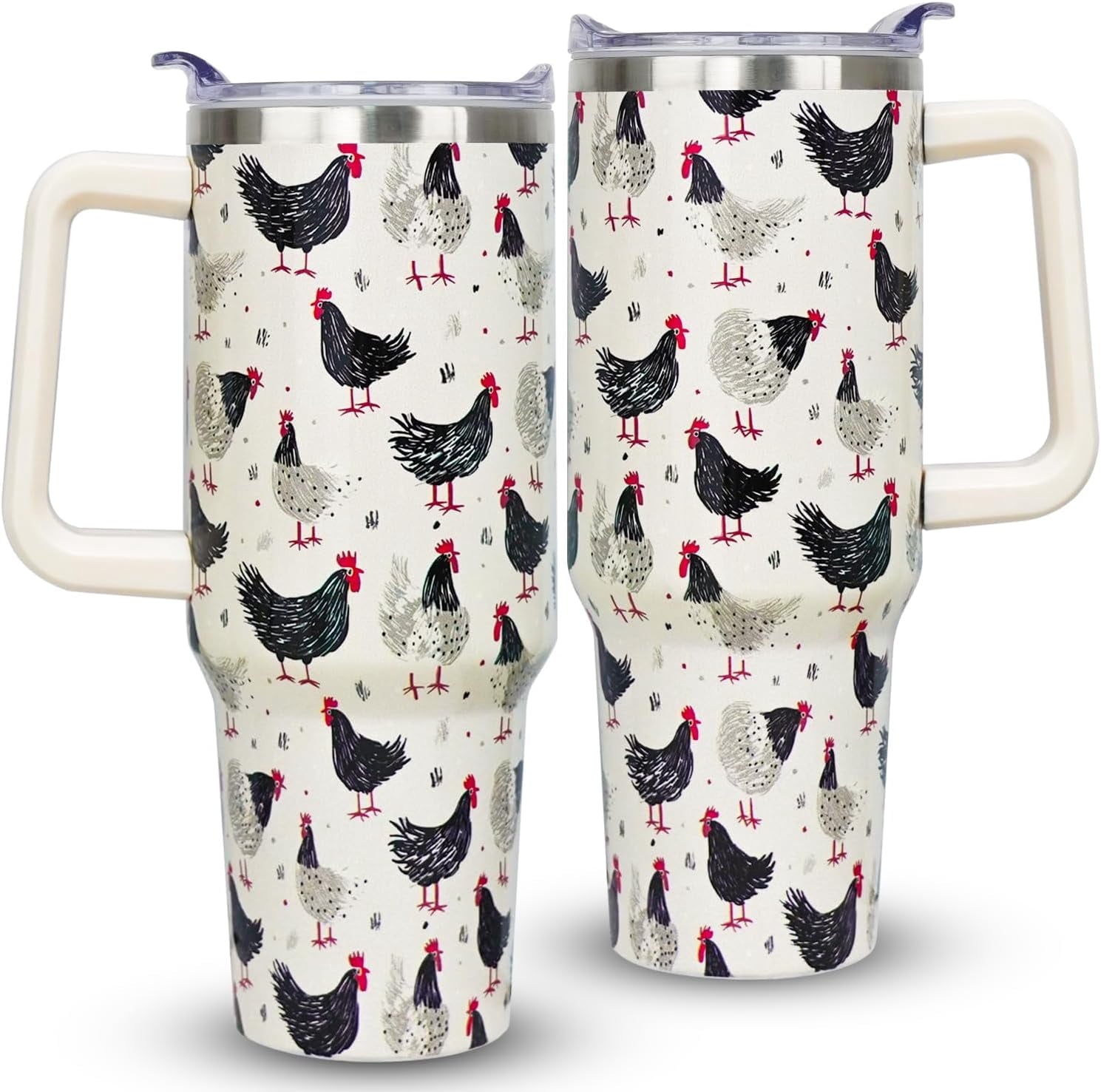 40oz Bee Tumbler With Handle Lid and Straw -Bee gifts for women Bee Travel Coffee Cup-Bee Gifts For Bee Lover-Bee Mugs - Tumbler