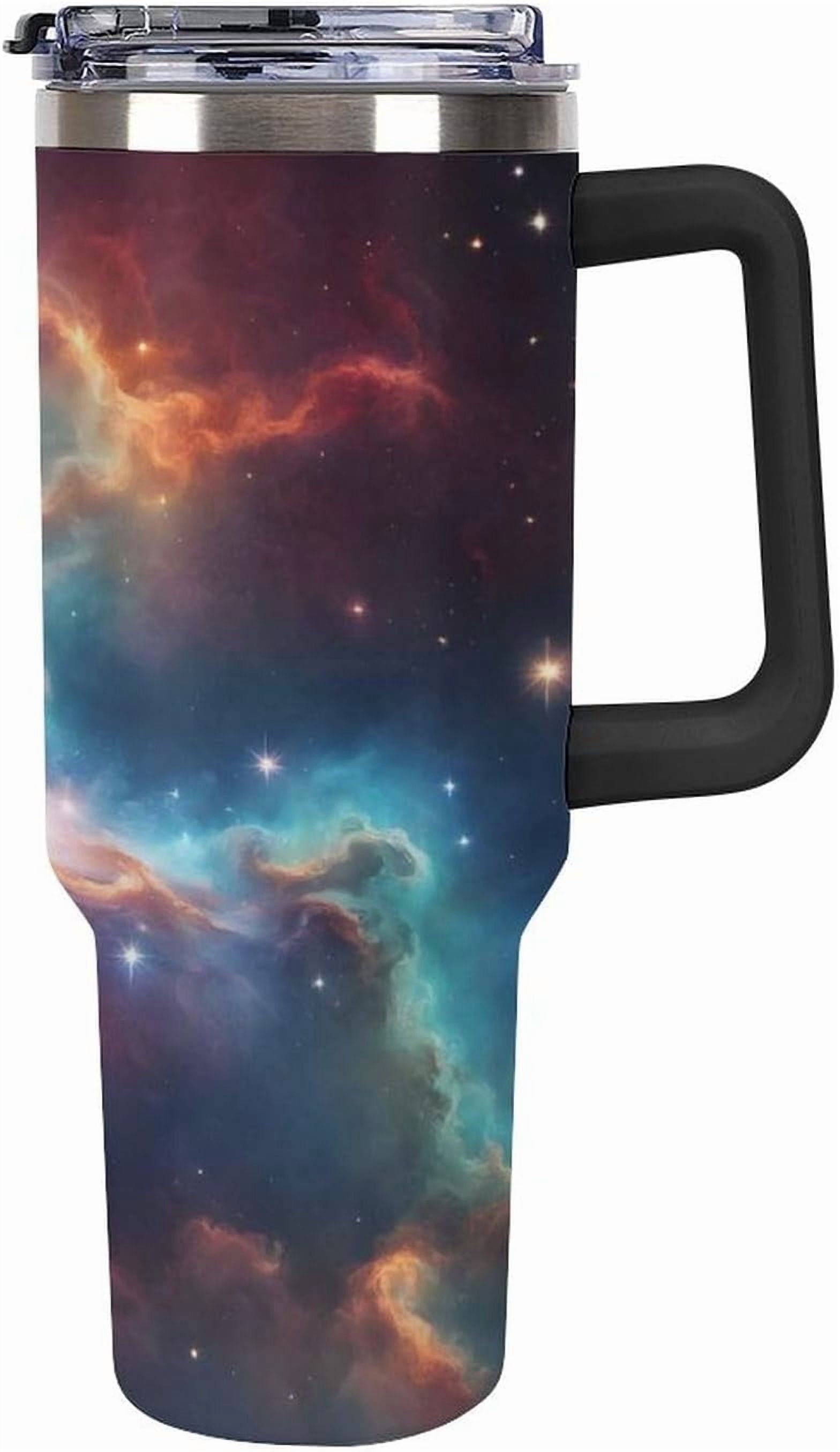 40oz Insulated Stainless Steel Tumbler with Handle, Abstract Brown Leopard Print Leakproof Water Bottles Travel Mug with Lid And Straw for Water, Iced Tea Or Coffee for Most Car Cup Holder - Insulated Tumbler