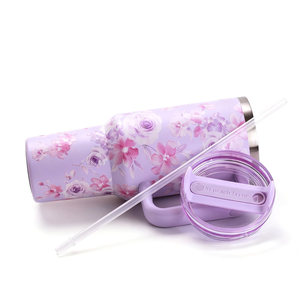 Hi Peach Layne 40oz Purple Beauty Insulated Tumbler with Nail File