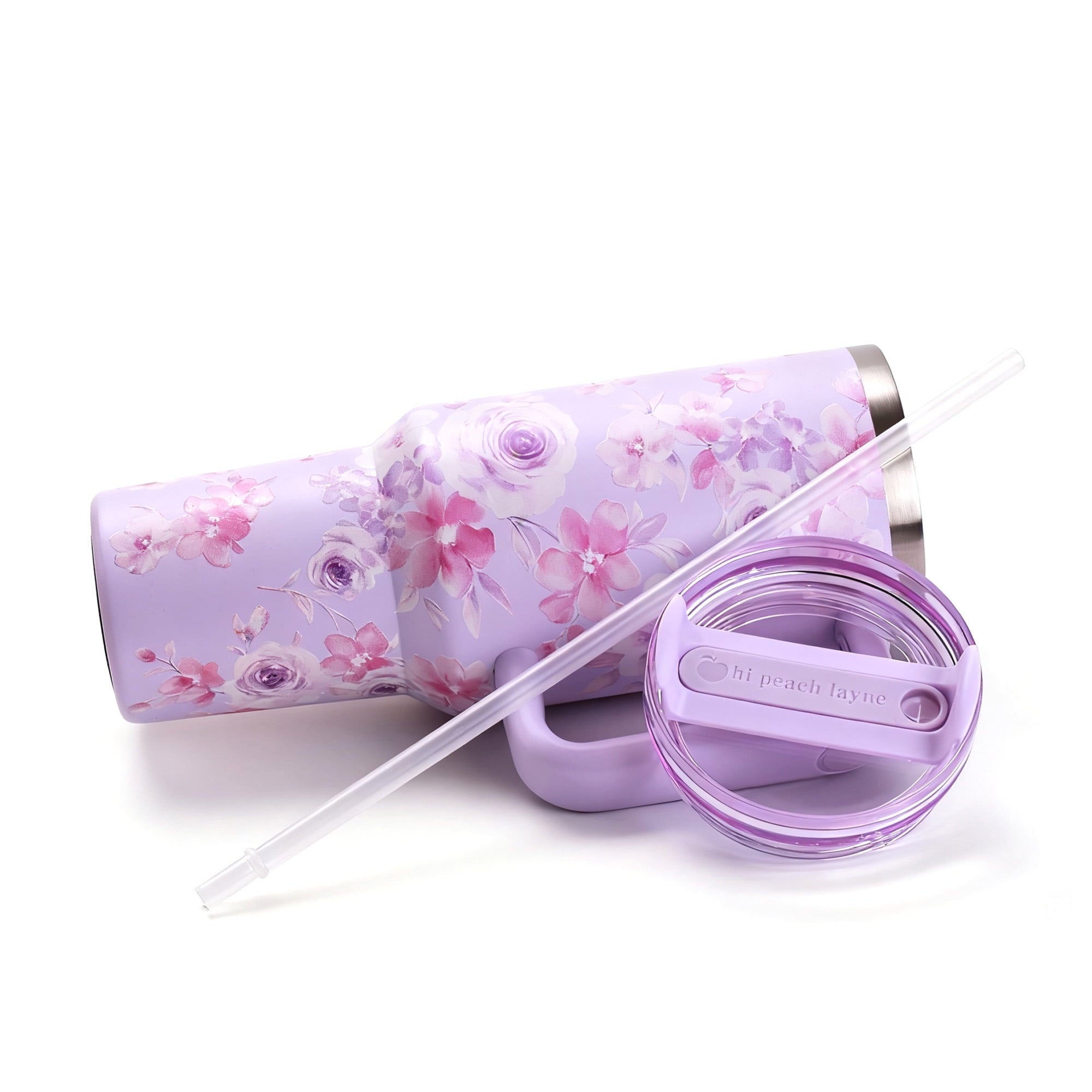 Hi Peach Layne 40oz Purple Beauty Insulated Tumbler with Nail File