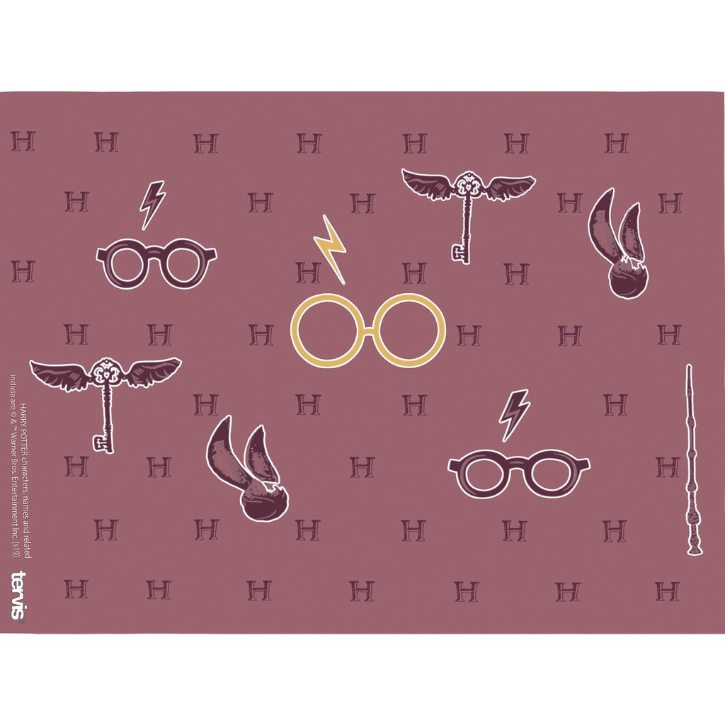 Tervis Harry Potter - Maroon and Gold Glasses Made in USA Double Walled Insulated Travel Tumbler, Classic 24oz