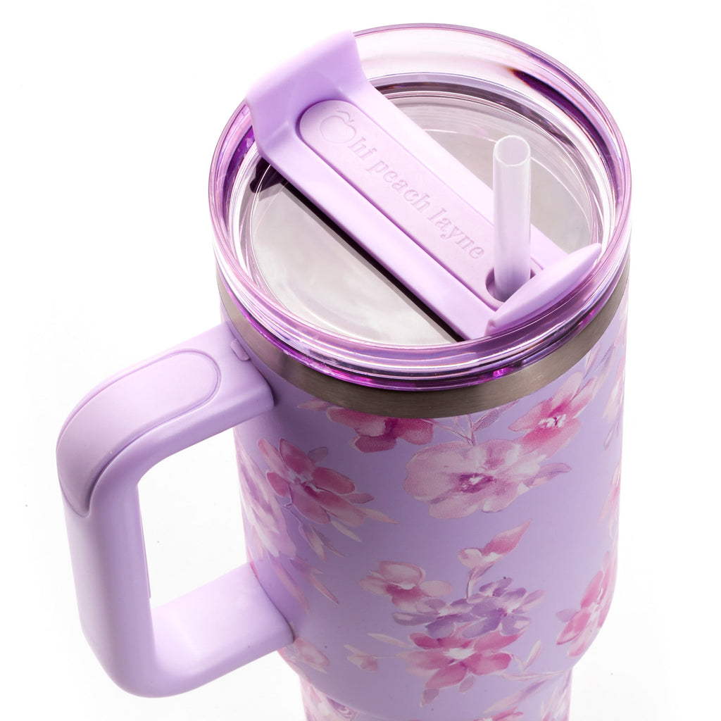 Hi Peach Layne 40oz Purple Beauty Insulated Tumbler with Nail File