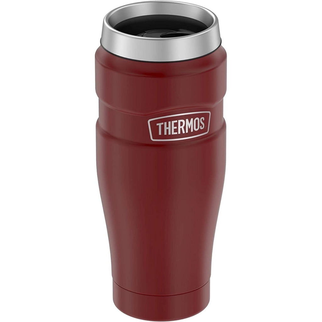 Thermos Stainless King Vacuum Insulated Stainless Steel Tumbler, 16oz, Matte Rustic Red