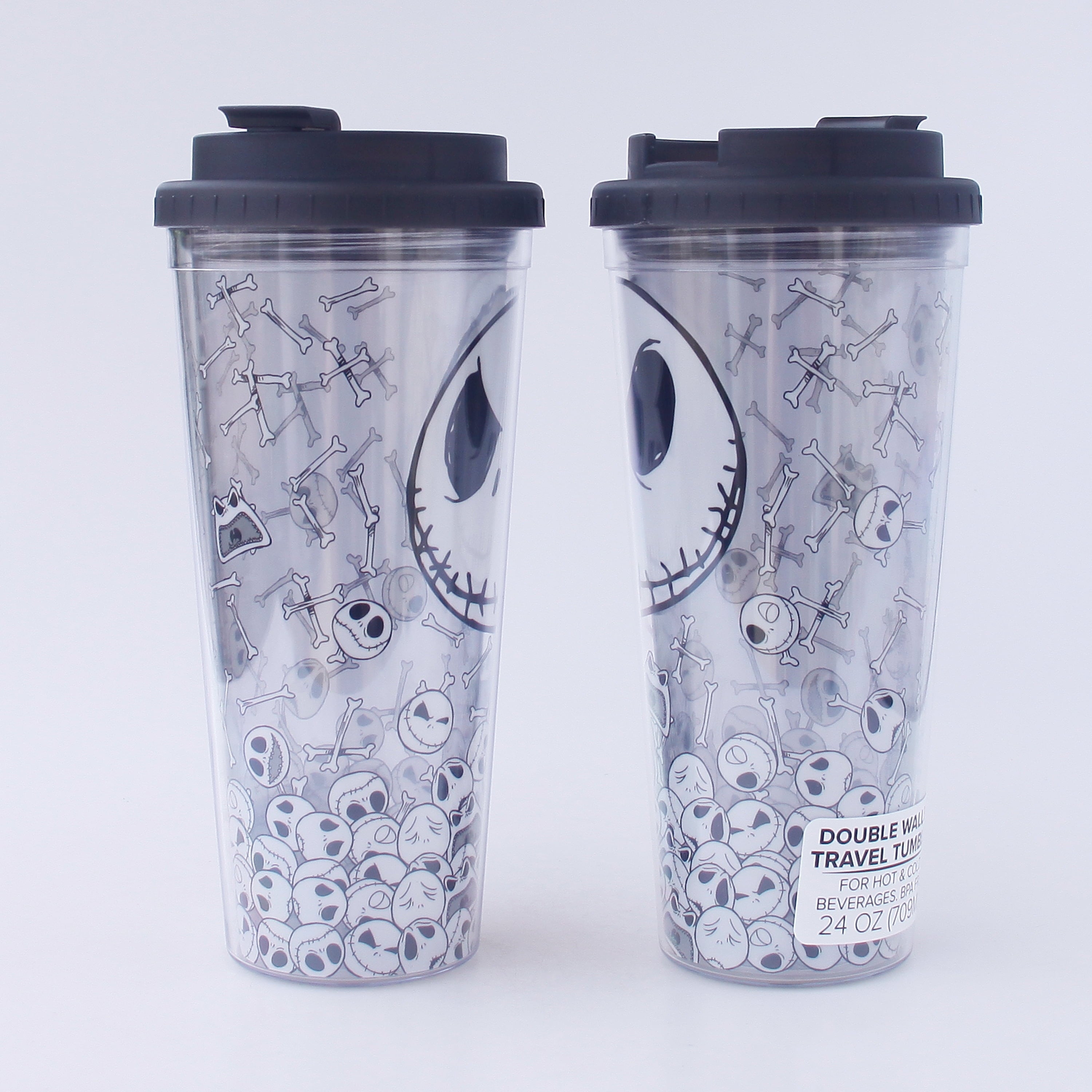 Disney The Nightmare Before Christmas Jack And Skulls Plastic Travel Tumbler