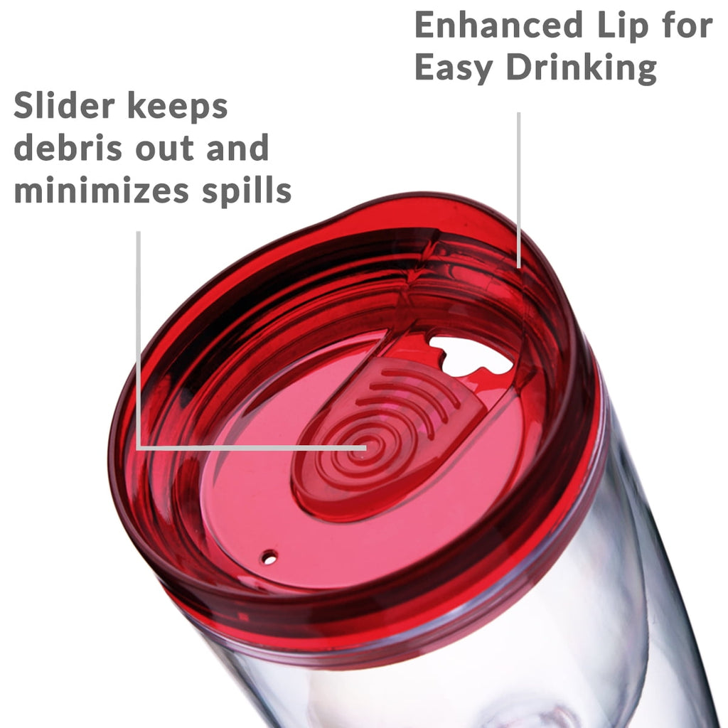 Cupture Insulated Wine Tumbler Cup With Drink-Through Lid - 10 oz, 8 Pack