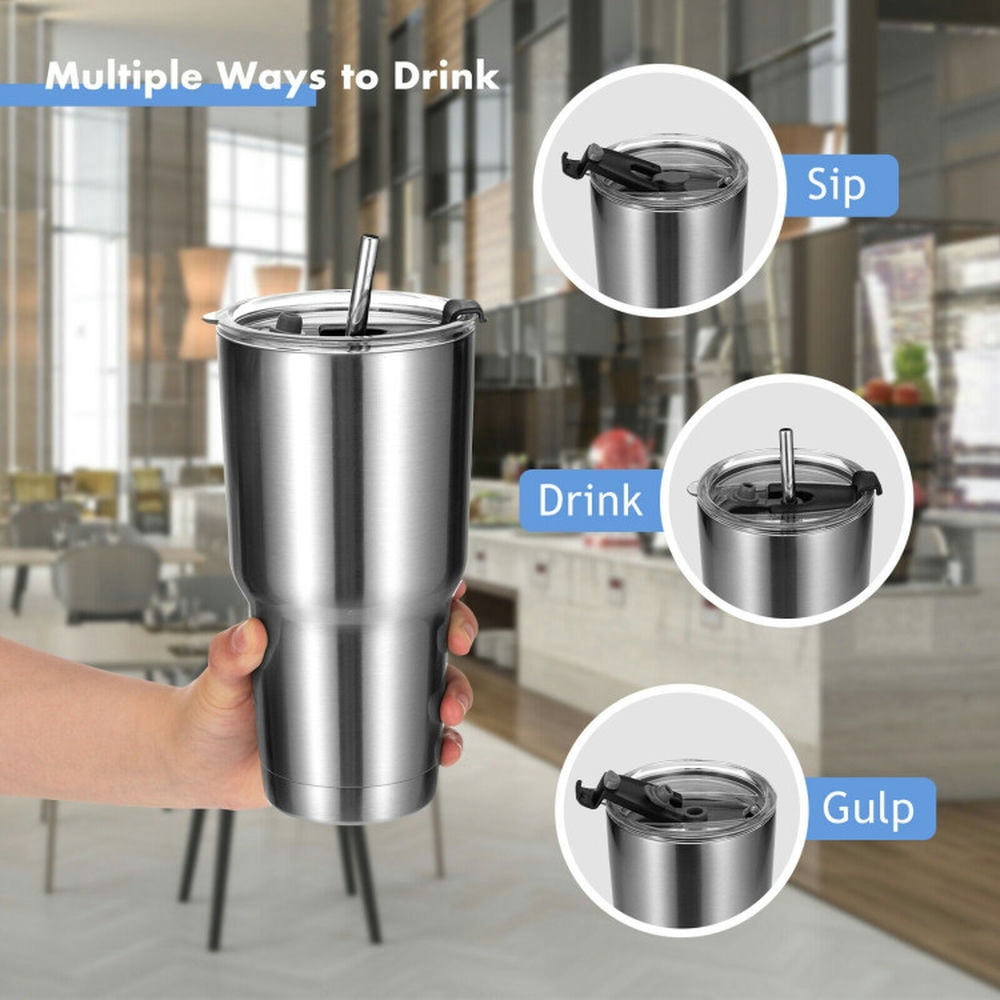 Barara King 30oz Stainless Steel Tumbler Cup Double Wall Vacuum Insulated Mug with Lid