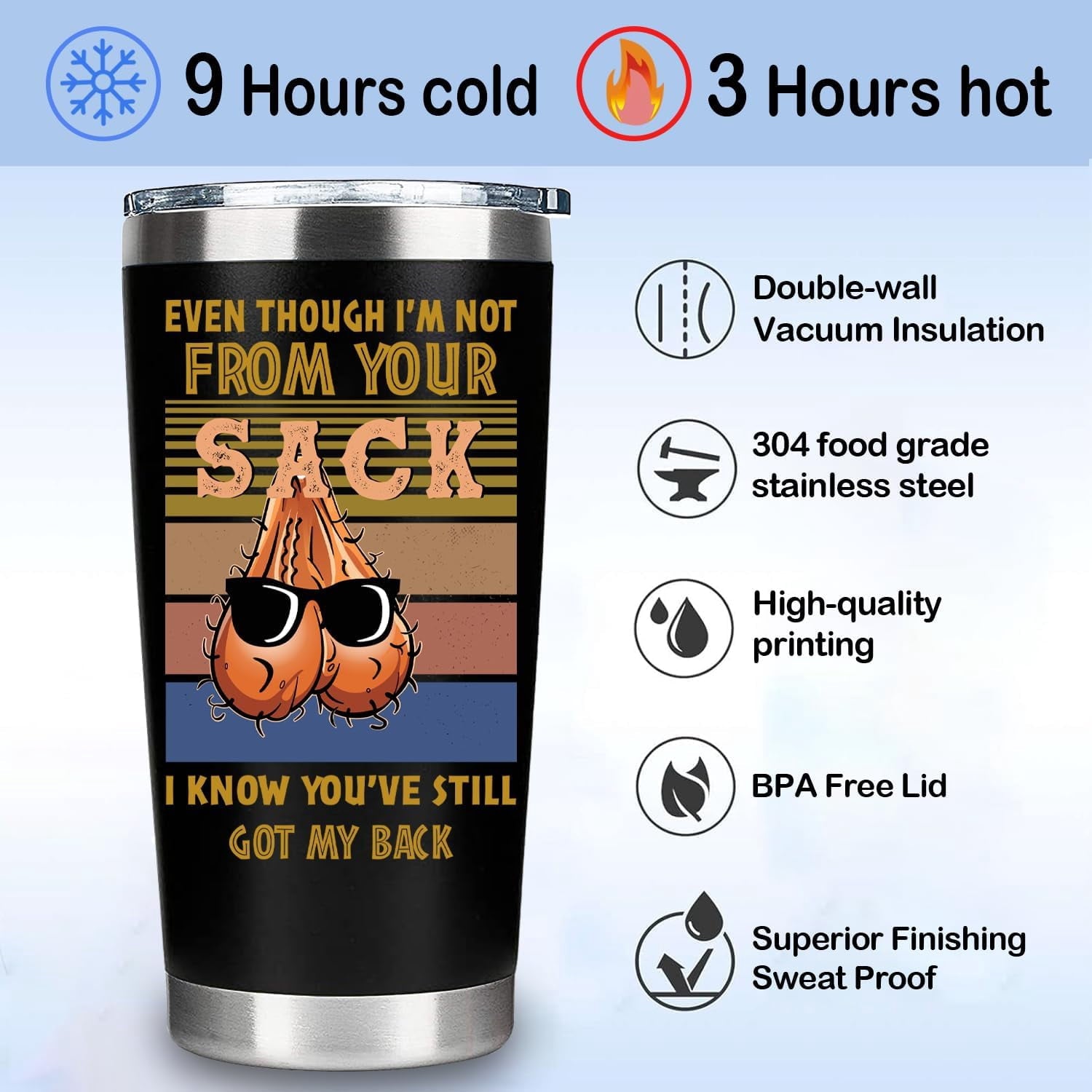 Bonus Dad Gifts - Step Dad Gifts From Daughter, Son, Kids - Funny Stepdad Gifts - Christmas Father Day, Birthday Gifts For Stepdad - Best Bonus Dad Travel Coffee Mug 20 oz Tumbler