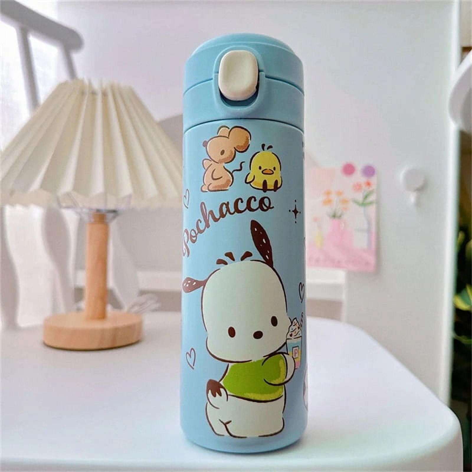 420ml Sanrio Hello Kitty Stainless Steel 316 Thermos Kawaii Kuromi Cinnamoroll Melody Kids Vacuum Flask Water Bottle Tumbler