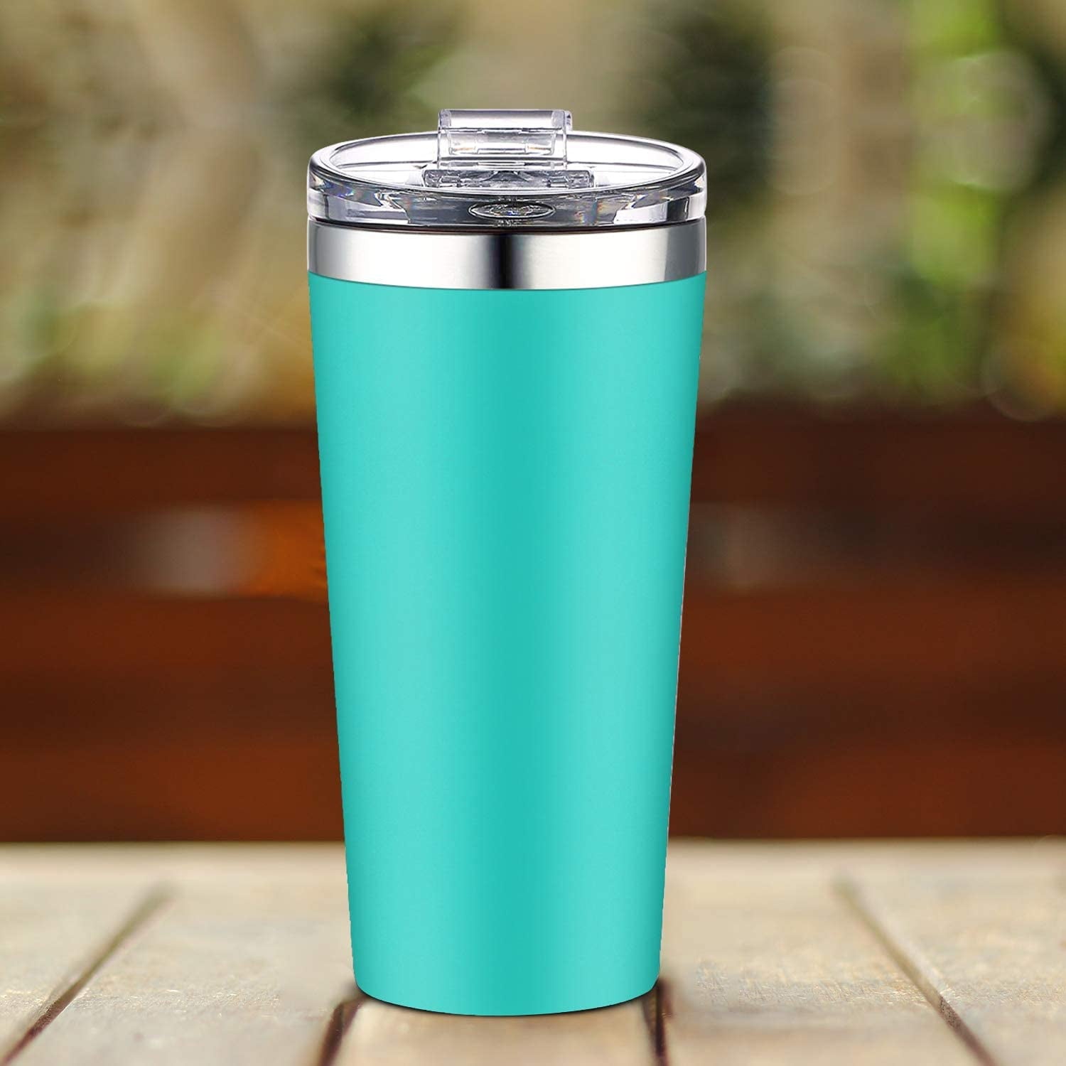 AA Products 16oz Tumbler-Vacuum Insulated Double-Walled 18/8 Stainless Steel Travel Coffee Mug For Cars, Home,Office,School-Blue