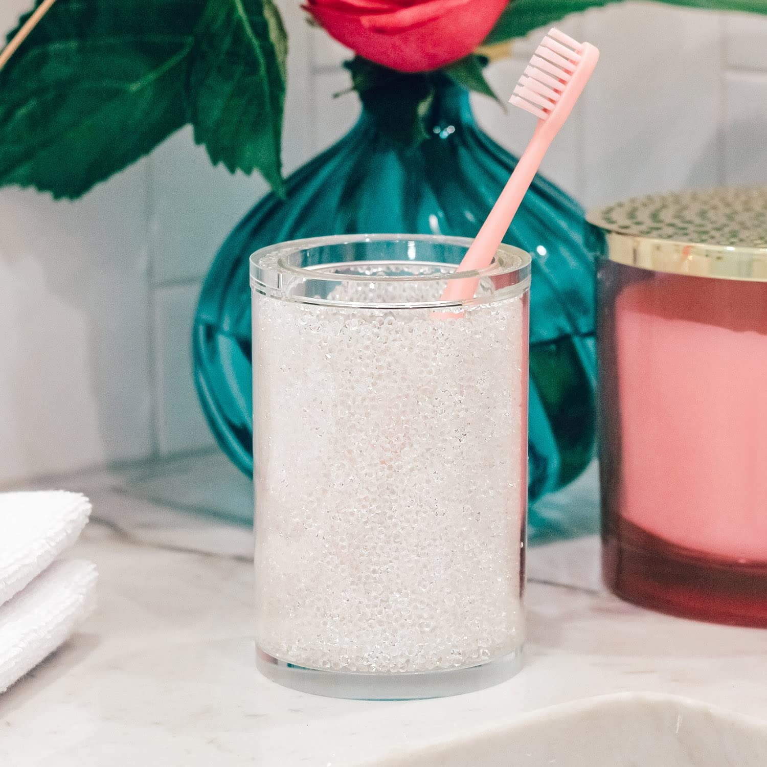 Sparkles Home Rhinestone Crystal-Filled Tumbler