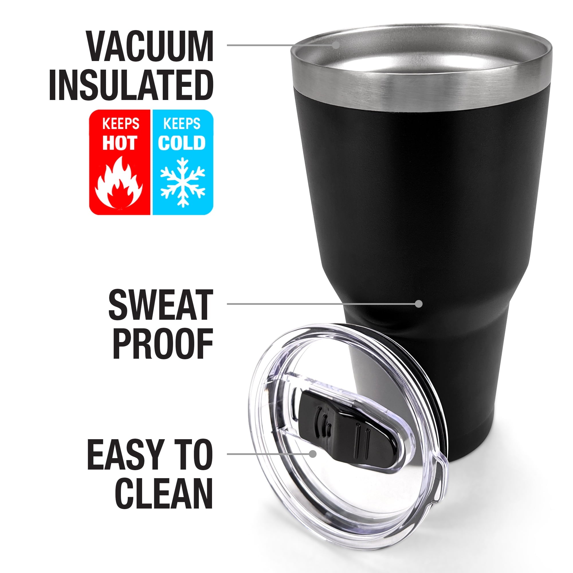 Elvis Official 68 Photos 30 oz Travel Tumbler, Stainless Steel, Vacuum Insulated with Leak Resistant Slide-Lock Lid