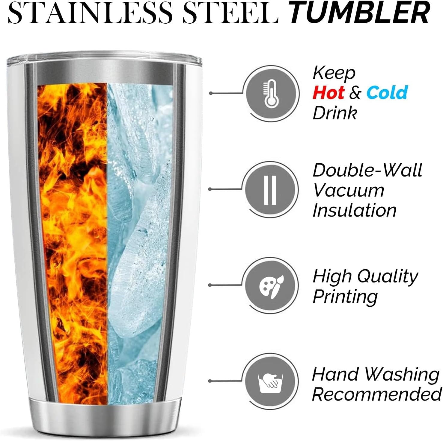 20 oz Sister Tumbler - Stainless Steel Insulated Travel Mug with Handle, Lid, Straw, Leak-proof, Non-slip Reusable Mug, Suitable as a Friend, Sister, Sister Gift - Suitable for Christmas