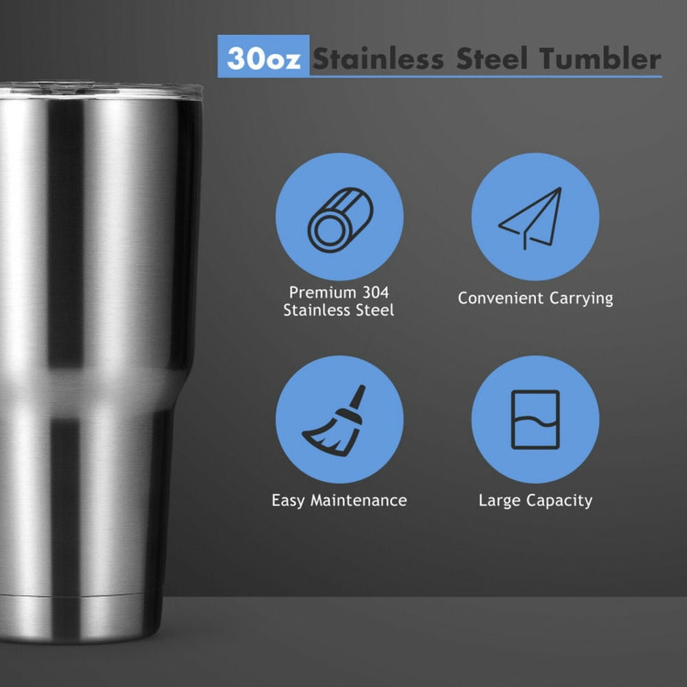 YYAo 30oz Stainless Steel Tumbler Cup Double Wall Vacuum Insulated Mug with Lid